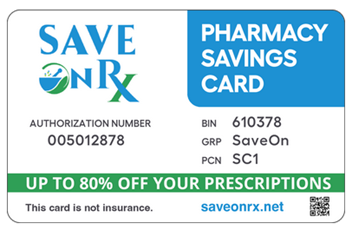 SaveOnRx card